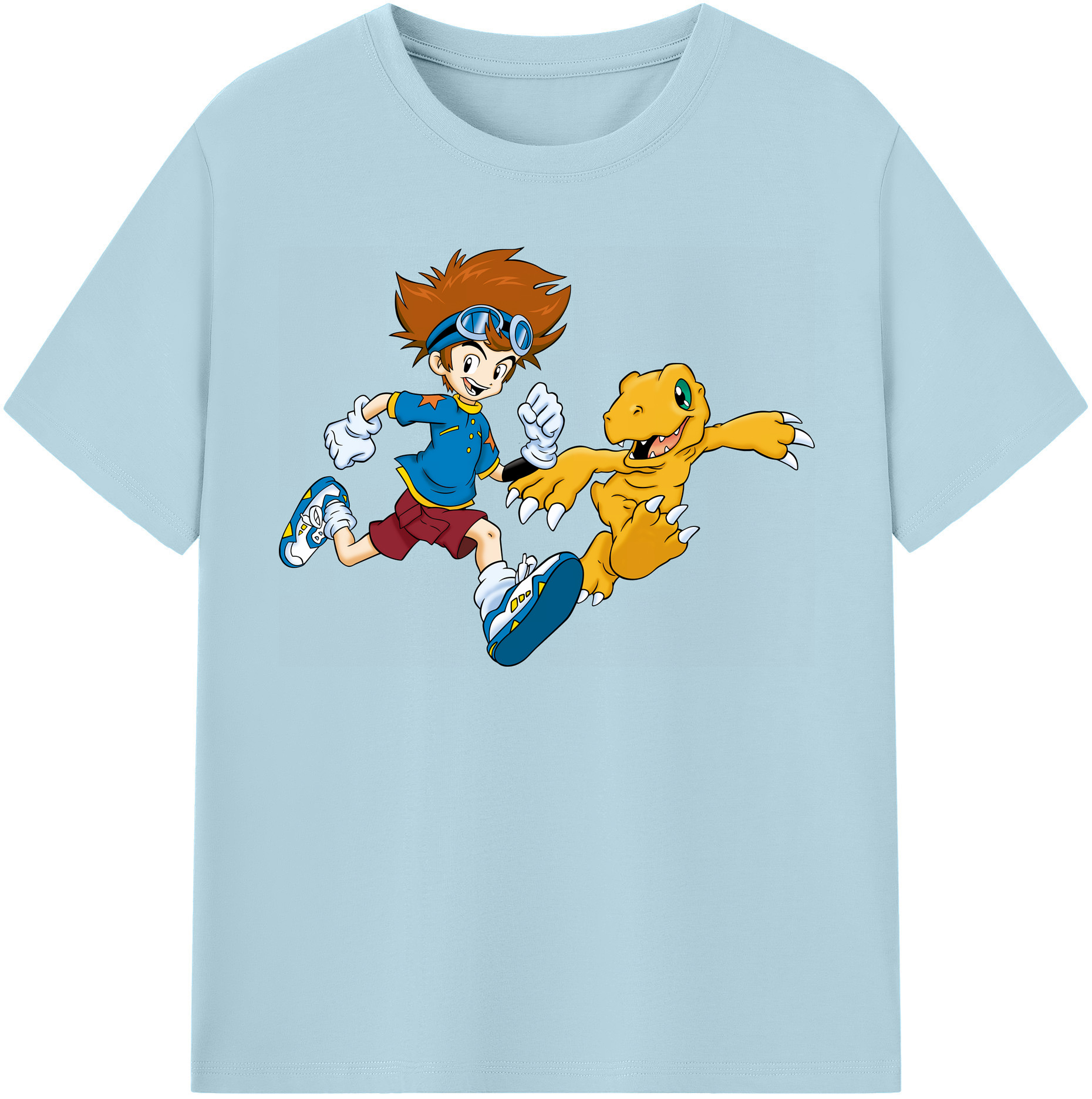 （画像用） Digimon デジタルモンスター/デジモン 綿100％半袖Tシャツ（フロントプリント）